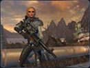Auf sicherem, höher gelegenem Gelände hat ein imperialer Agent die optimale Position gefunden, um nichtsahnende Ziele auszuschalten.
