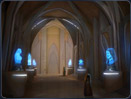 These hallways contain holo-images of revered Jedi of the past.
