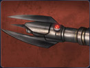 Sith lightsabers in the Old Republic era often include distinct attachments.