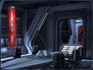 Imperial banners inspire fear and loyalty in the meeting room on board the Sith Fury. 