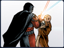 Publication #3 - La troisième publication de La Menace de la paix™ révèle l'issue de l'affrontement entre le Seigneur Angral et le Maître Jedi Orgus Din sur Coruscant.